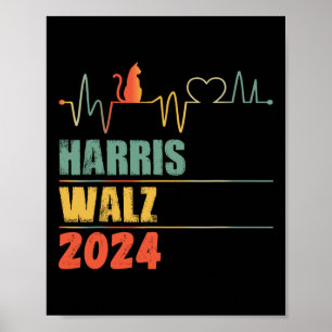 Póster Kamala Harris Tim Walz Waltz Harris Walz Waltz 202