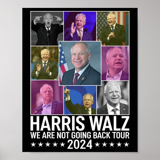 Póster Kamala Harris Tim Wheimer No Regresaremos (Frente)