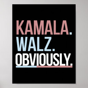 Póster Kamala Harris Tim Wheimer Obviamente Votación por