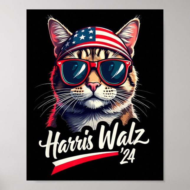 Póster Kamala Harris Tim Wheimer se divierte con el presi (Frente)