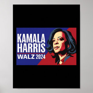 Póster Kamala Harris Tim Wheimer Waltz 2024