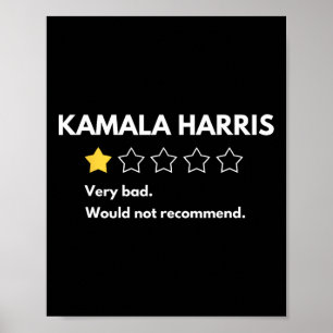 Póster Kamala Harris Una Estrella Muy Mal No