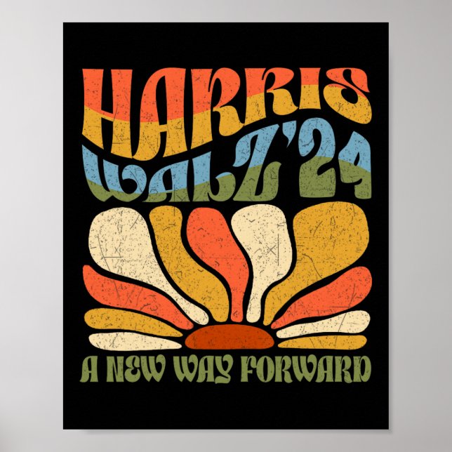 Póster Kamala Harris una nueva forma de avanzar 2024 Boho (Frente)