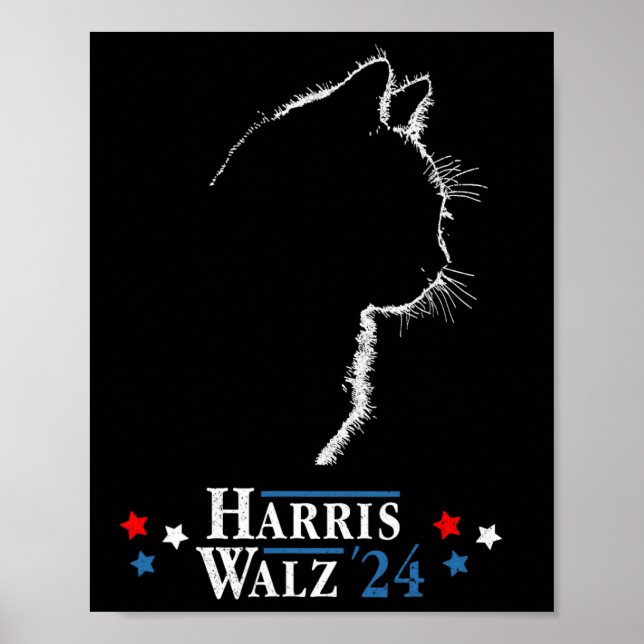 Póster Kamala Harris Wheimer 2024 Harris Waltz Vp Preside (Frente)
