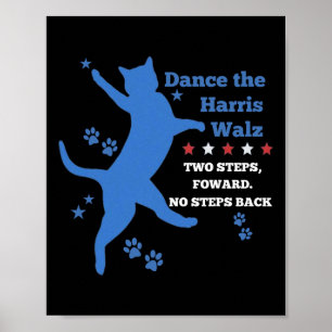 Póster Kamala Harris Wheimer 2024 Waltz Dance 2 Pasos Par