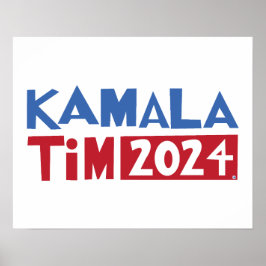 Póster Kamala + Tim 2024