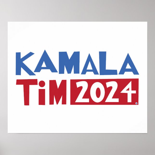 Póster Kamala + Tim 2024 (Frente)