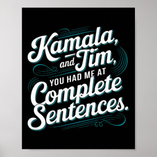 Póster Kamala Y Tim Me Tenías En Las Sentencias Completas