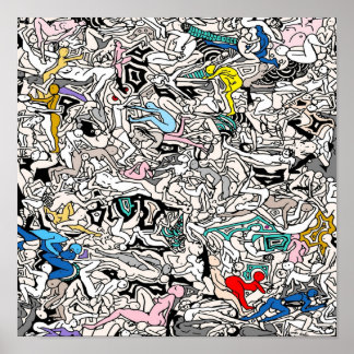 Póster Kamasutra LOVE Doodle