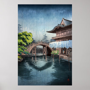 Póster Kameido Tenmangu por Tsuchiya Koitsu