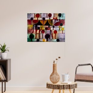 Póster Kamel en Rhythmischer Baumlandschaft Klein