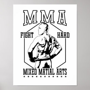 Póster Kämpfer de MMA "Lucha fuerte"
