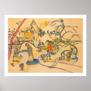 Póster Kandinsky, 1915 - Acuarela sin título