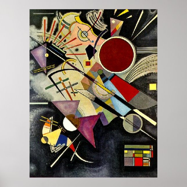 Póster Kandinsky - Acompañamiento negro (Frente)