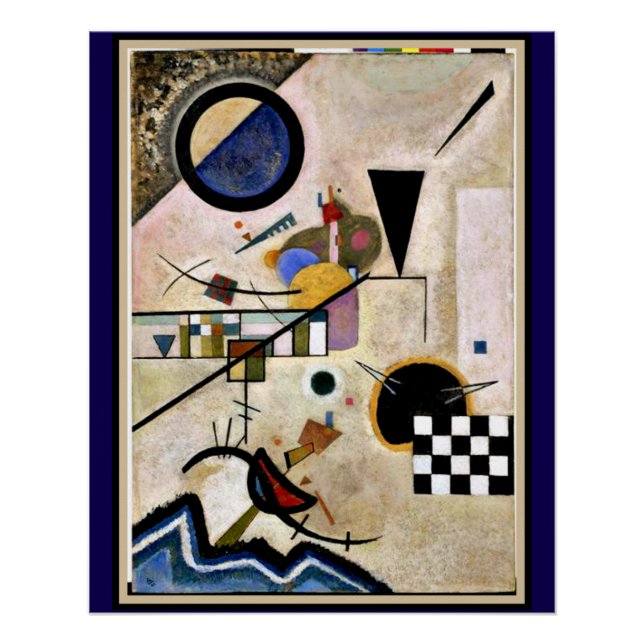 Póster Kandinsky - Acuerdos opuestos (Anverso)