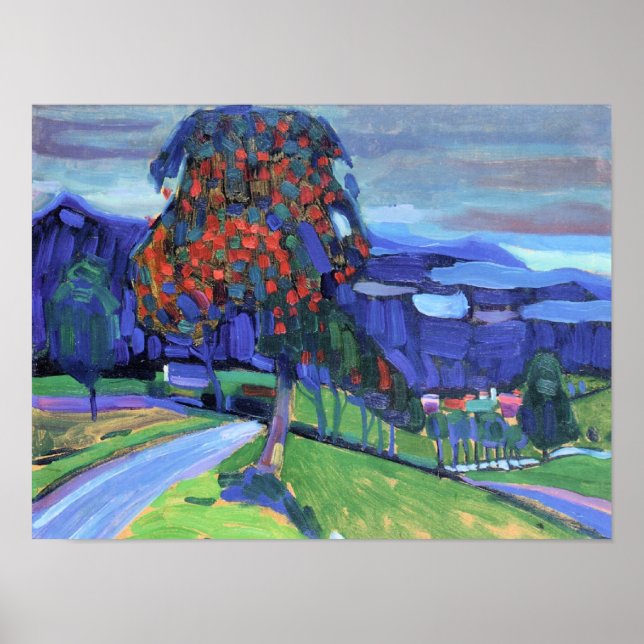 Póster Kandinsky - Autumn in Murnau (Frente)