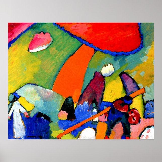 Póster Kandinsky - Beach Scene (Frente)