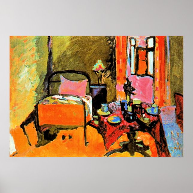 Póster Kandinsky - Bedroom in Aintmillerstrasse, (Frente)