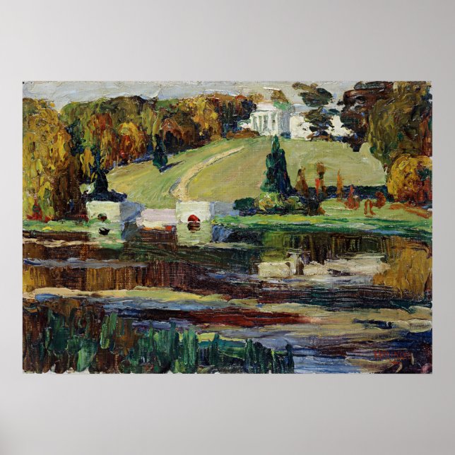 Póster Kandinsky - Boceto para Achtyrka-Otoño (Frente)