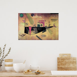 Póster Kandinsky - Caprichoso, pintura famosa,