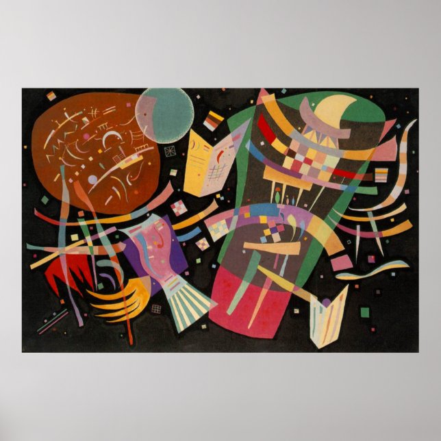 Póster Kandinsky Composition 10 Resumen de pintura (Frente)