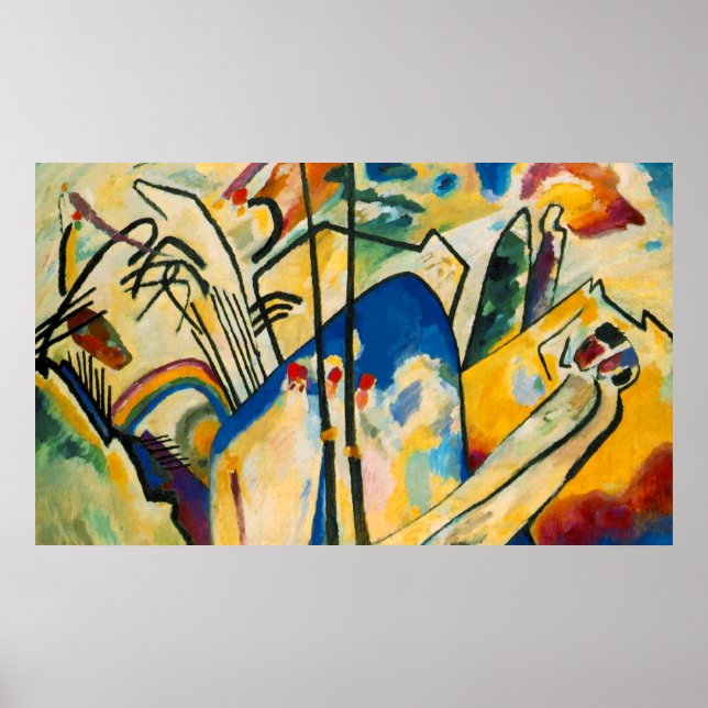 Póster Kandinsky Composition IV Poster de pintura (Frente)