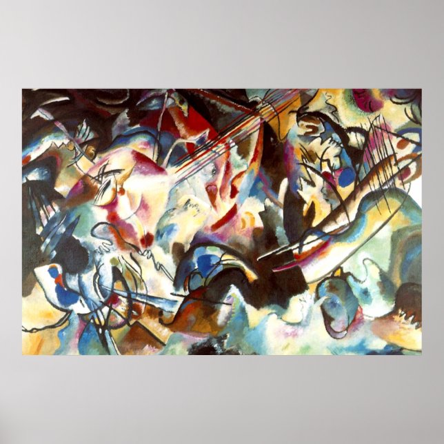 Póster Kandinsky Composition VI Poster de pintura (Frente)