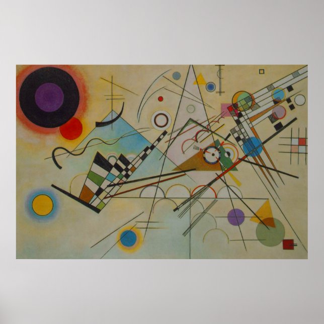Póster Kandinsky Composition VIII Painting Art Poster (Frente)