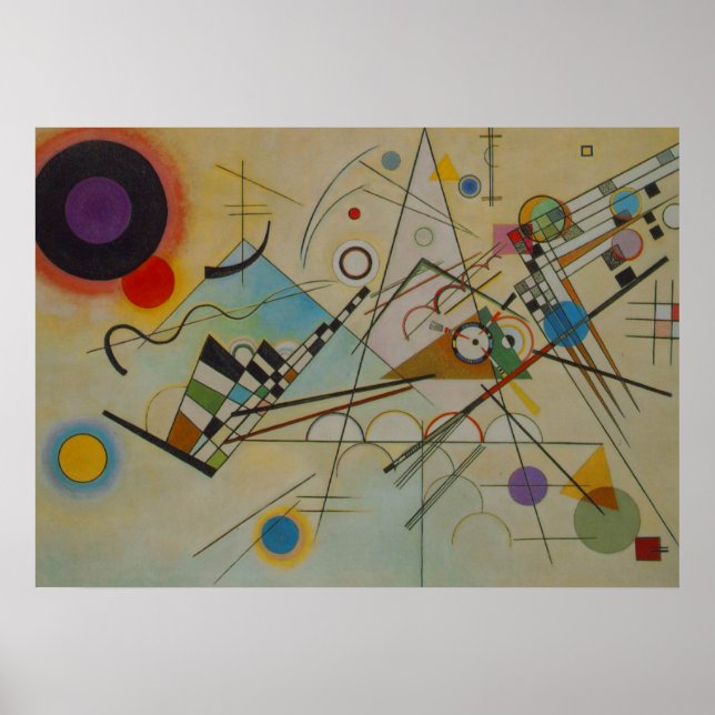 Póster Kandinsky Composition VIII Poster de pintura (Frente)