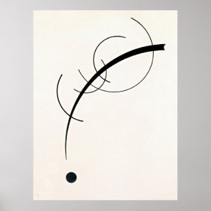 Póster Kandinsky - Curva libre