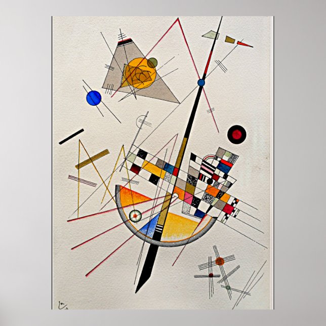 Póster Kandinsky - Delicada tensión (Frente)