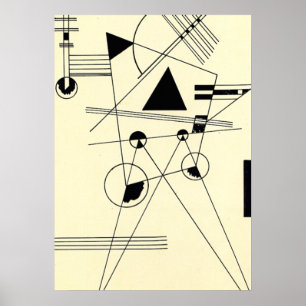 Póster Kandinsky - Dibujando para el punto