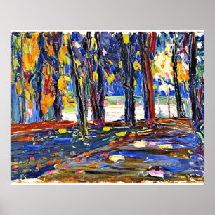 Póster Kandinsky - En el Parque de la Nube Santa - Otoño