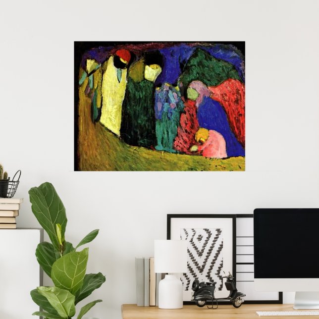 Póster Kandinsky - Encuentro (Oficina en casa)