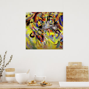 Póster Kandinsky - Fuga, pintura abstracta,