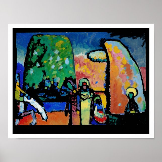 Póster Kandinsky, Improvisación 2, Bella Artes, (Frente)