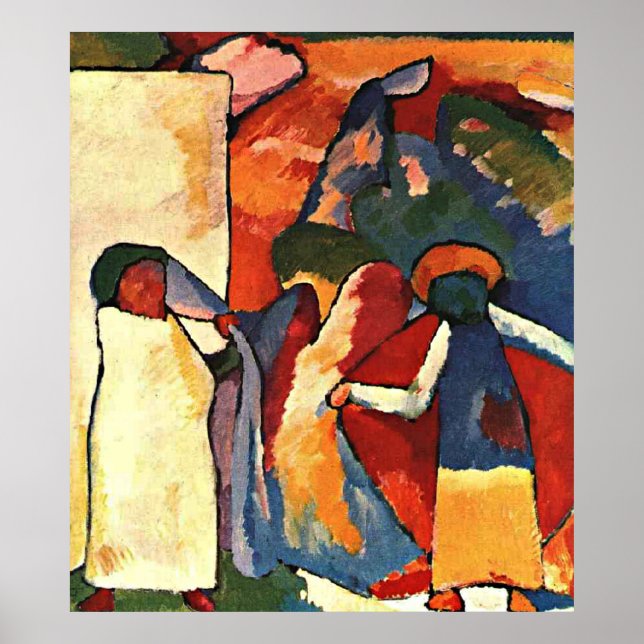 Póster Kandinsky - Improvisación 6, (africana), (Frente)