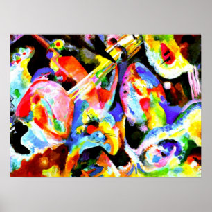 Póster Kandinsky - Improvisación de la inundación