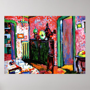 Póster Kandinsky: Interior, Mi Comedor, 1909