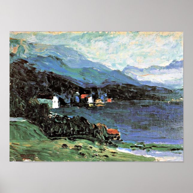 Póster Kandinsky - Kochel, famoso cuadro (Frente)