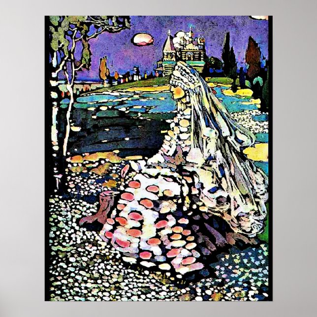 Póster Kandinsky - La belleza rusa en un paisaje (Frente)