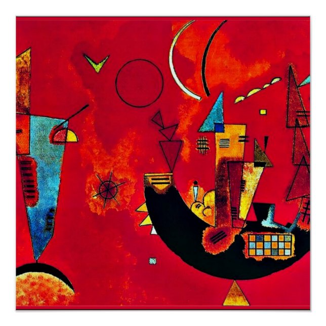 Póster Kandinsky - Mit und Gegen (Anverso)