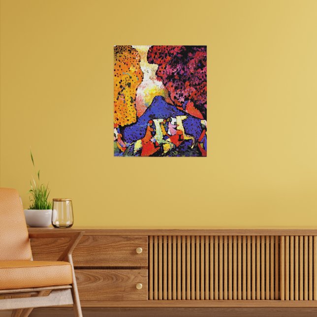Póster Kandinsky - Montaña Azul, (Salón 2)