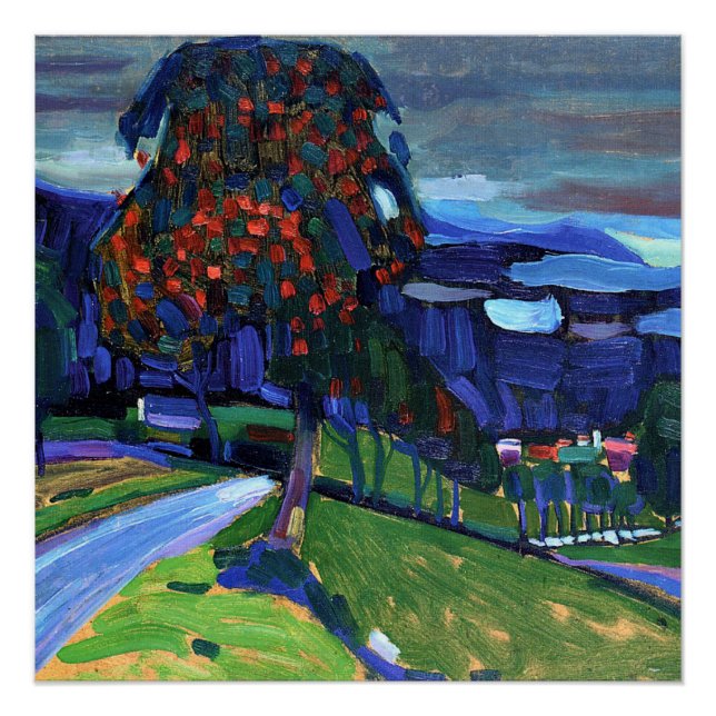Póster Kandinsky - Otoño en Murnau (Anverso)