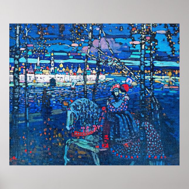 Póster Kandinsky - Pareja montada (Frente)