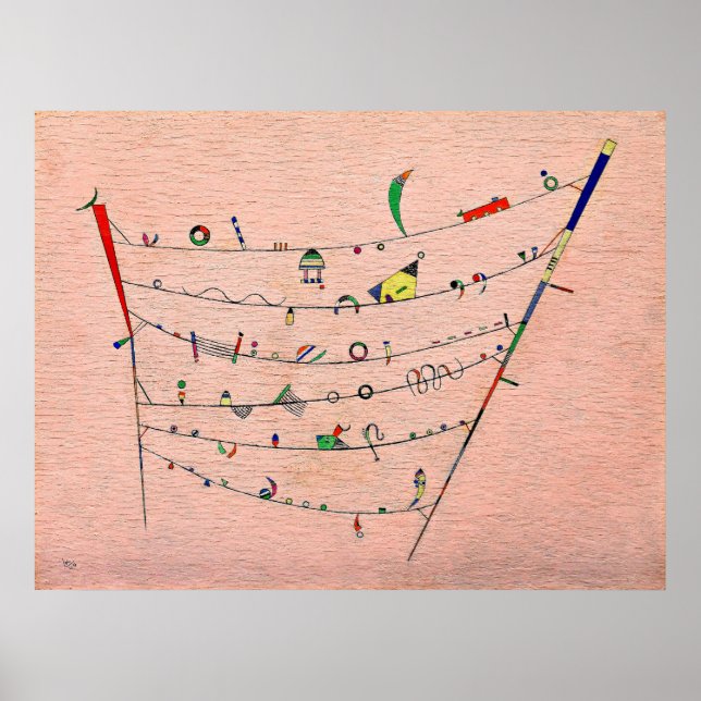 Póster Kandinsky - Pequeños acentos (Frente)
