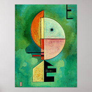 Póster Kandinsky - Pintura abstracta ascendente y popular