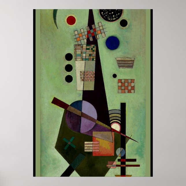 Póster Kandinsky - Pintura abstracta extendida y popular (Frente)