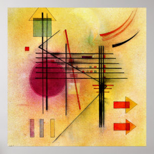 Póster Kandinsky - Pintura abstracta vibrante y popular