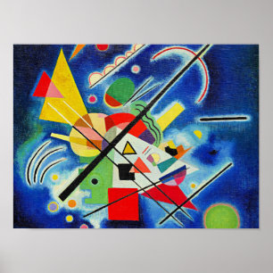 Póster Kandinsky - Pintura azul,